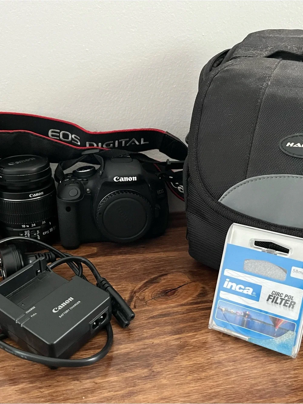 Canon EOS 600D DSLR Camera Body with Two Black Lenses